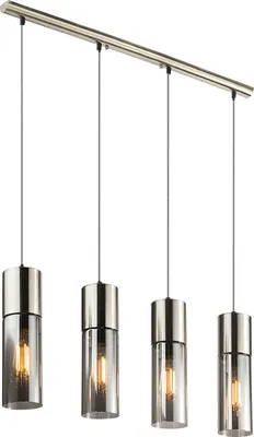 Produktbild von Globo Lighting Hängeleuchte Metall Nickel matt, 4x E27
