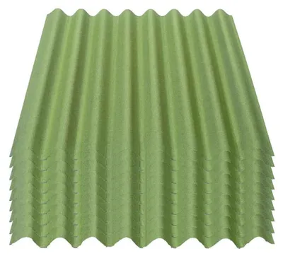 Produktbild von Onduline Easyline Dachplatte Wandplatte Bitumenwellplatten Wellplatte 9x0,76m² - grün
