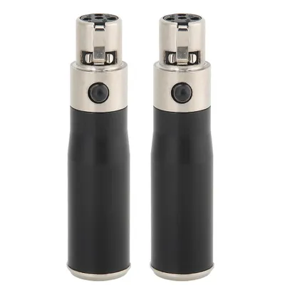 Immagine prodotto di 2 PEZZI Collegamento adattatore audio da Mini XLR a 3 pin maschio a Mini XLR a 4 pin femmina Alloggiamento in lega di zinco