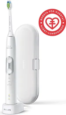 Zdjęcie produktu dla Philips Sonicare ProtectiveClean 6100 HX6877/28 Soniczna szczoteczka do zębów, Dorosły, Soniczna szczoteczka do zębów, Codzienna pielęgnacja, Pielęgnacja dziąseł, Wybielający, 62000 ruchów na minutę, Srebrny, Biały, 2 min
