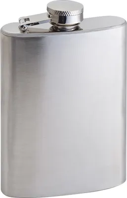 Produktbild von Flachmann / aus Metall / 104ml Fassunsgsvermögen / mit Sicherheits-Drehverschluß
