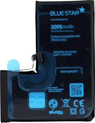 Produktbild von AKKU passend für Iphone 13 PRO 3095 mAh Blue Star HQ