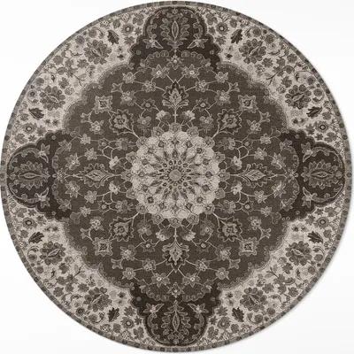Produktbild von Die Zartheit der persischen Ornamente – Vinyl Küchenteppich – fi 50cm – Rutschfest, pflegeleicht & langlebig