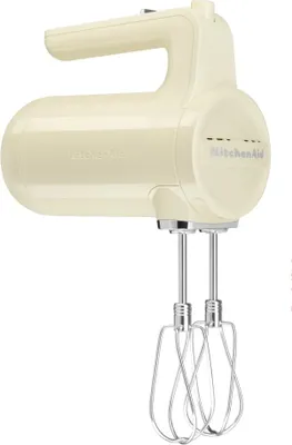Zdjęcie produktu dla KitchenAid 5KHMB732EAC, Mikser ręczny, Kremowy, Miksowanie, Mieszanie, 1,53 m, 2300 RPM, Ładowanie