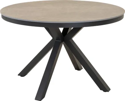 Image de Table - Ø118x74 cm - Aluminium - Plateau en pierre frittée
