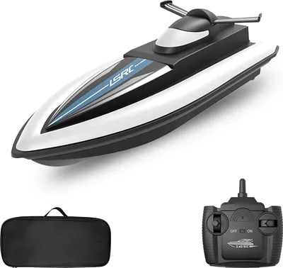Zdjęcie produktu dla Zdalnie sterowana łódź wyścigowa LSRC RC Boat 2.4 GHz Wodoodporna zabawka na jezioro, basen, morze Prezent dla dzieci, chłopców i dziewczynek