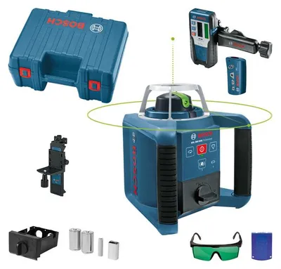 Produktbild von Rotationslaser GRL 300 HVG, 1 x 9 V-Blockbatterie (6LR61) im Handwerkerkoffer
