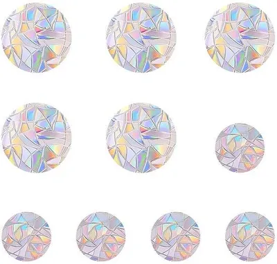 Produktbild von Runde Durchsichtfolien 10 Stück Glas Schutzfolie