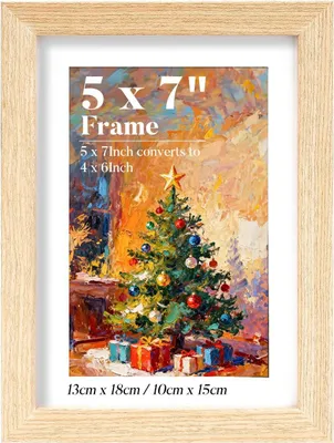 Image de Cadre photo 13x18, cadre photo en bois, cadre en bois de chêne