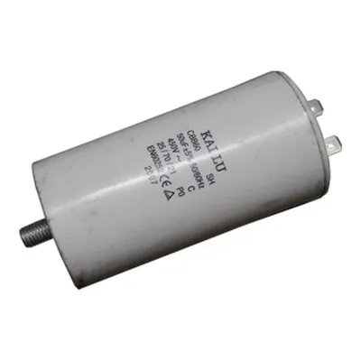 A single capacitor is shown against a white background.