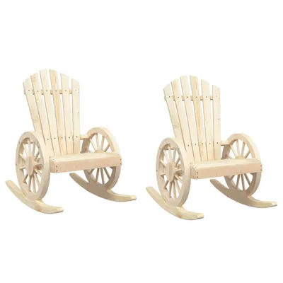Produktbild von vidaXL Adirondack-Schaukelstühle 2 Stk. Massivholz Tanne