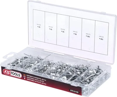 Image de KS TOOLS Assortiment de rivets aveugles, 400 pces ( 970.0150 )