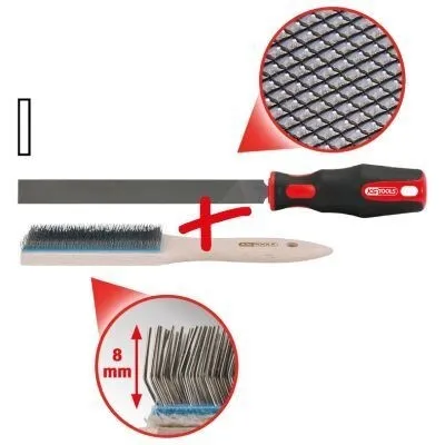 Produktbild von KS TOOLS Feile 157.0009 20,0mm 20,0mm Werkzeugstahl 260g