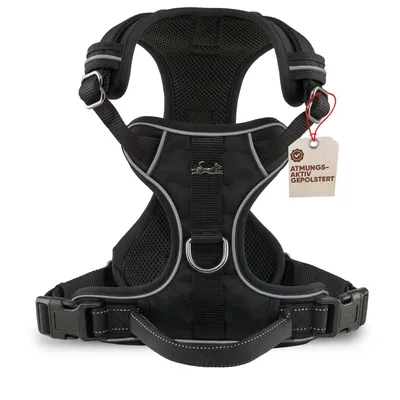 Produktbild von Atmungsaktives Hundegeschirr - Clyde Black Edition – L