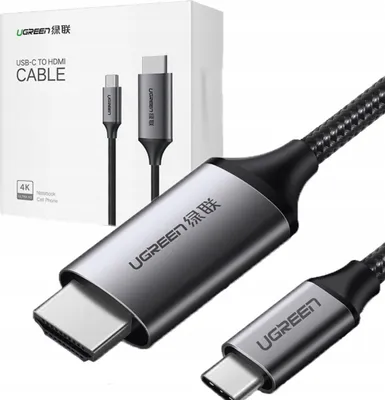 Image de Ugreen 50570 adaptateur de câble vidéo 1,5 m USB C HDMI Type A (Standard) Noir