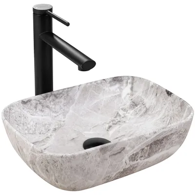 Zdjęcie produktu dla Umywalka nablatowa Rea Belinda mini stone matt