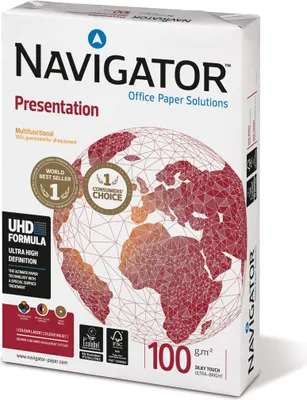Produktbild von Navigator 82437AH10B Presentation - A5, 100 g/qm, weiß, 500 Blatt