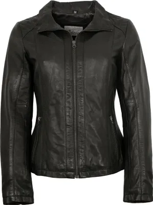 Produktbild von 7eleven - Damen Lederjacke Lammnappa schwarz : 46