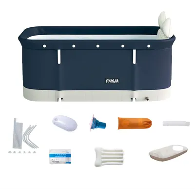 Zdjęcie produktu dla Składana wanna, przenośna wanna z hydromasażem, wanna w wiadrze, wanna z PVC (6-warstwowa), wanna, wanna do basenu, wiadro do kąpieli dla dorosłych i dzieci