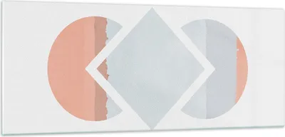Produktbild von Bilder auf glas - Einteilig - Stück Geometrisch Diamant - 100x40cm - Glasbilder - Wandbilder - Bilder - Wanddekoration aus Glas - Glas Bilder - Wandbild auf Glas - GAB100x40-4690