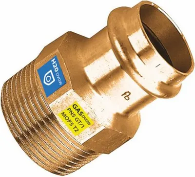 Obrázok produktu pre 3 x Prechodová vsuvka s vonkajším závitom, veľkosť V 22 - 1/2" (balenie 3 ks)