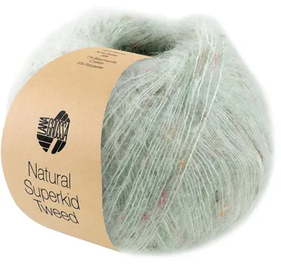 Produktbild von Lana Grossa - Natural Superkid Tweed 0617 graugrün
