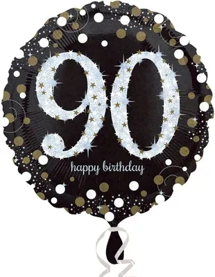 Imagen del producto de Globos de látex para el 90º aniversario - 18 unidades (45 cm)