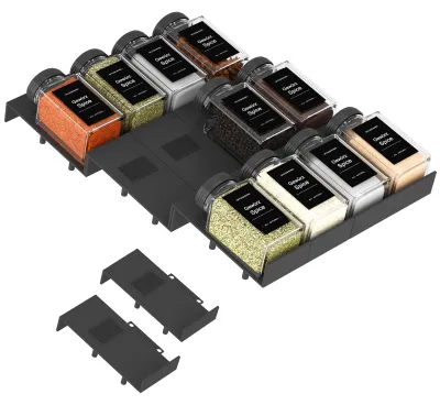 Productafbeelding van Kruidenorganizer - Inzetstuk voor kruidenpotjes - 12 stuks