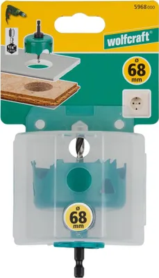 Produktbild von Wolfcraft CT Lochsäge für Mauerwerk/Stein/Holz/Kunststoff, 68 mm Durchmesser