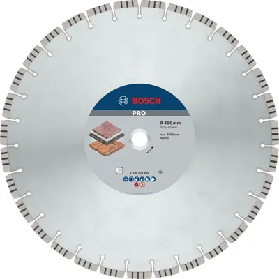 Image de Disque diamant pour pierre PRO Bosch, 450x25.4mm