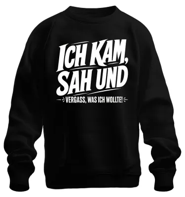 Obrázok produktu pre Ich som videl, som pochopil a zabudol, čo som chcel povedať. Tričko s potlačou, sarkastické, čierna farba, veľkosť XL