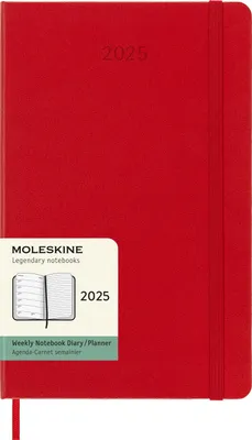 Produktbild von Moleskine 12 Monate Wochen Notizkalender 2025, Large/A5, 1 W