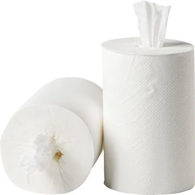 Produktbild von Putztuchtuchrollen MINI | 1-lagig | kernlos| 24 Rollen | Papierhandtücher | weiß