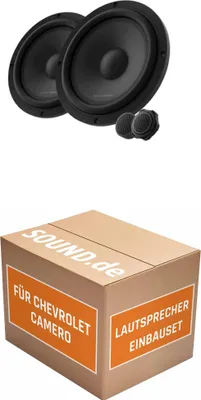 Produktbild von Lautsprecher Boxen Einbaupaket Front Harman Kardon FLOW 601CFS passend für Chevrolet Camaro | 2x Tief-Mitteltöner 360W MAX