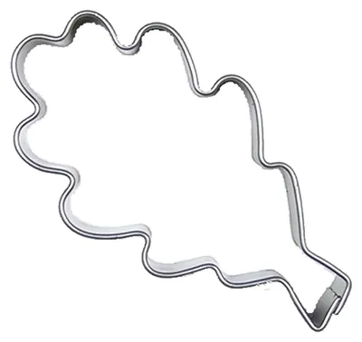 Productafbeelding van Uitsteekvorm eikenblad, roestvrij staal, 59 x 30 mm