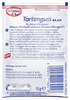 Immagine prodotto di Dr. Oetker 130566005 Dr. Oetker Tortenguss 3 x 36,0 g