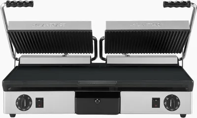 Zdjęcie produktu dla MILANTOAST - Podwójna gładka żebrowana płyta żeliwna 220-240 V 3,5 kW