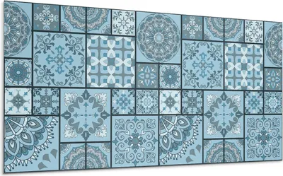 Produktbild von Muster Im Geometrischen Mosaik – Selbstklebende Fliesen – Wandverkleidung – Wandpaneel – PVC Fliesen – Vinylflisen – PCV Flisen – Selbstklebend – Wanddeko –100 x 50 cm