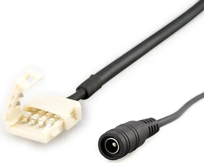 Produktbild von ISOLED Clip-Rundstecker-Anschluss für 2-pol. IP20 Flexstripes Breite 10mm, Pitch-Abstand >12mm