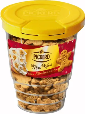 Produktbild von Pickerd Mini Kekse Lebkuchenmännchen mit Lebkuchengeschmack 42g