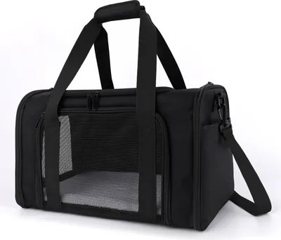 Produktbild von Mofut Tragetasche für Katze Hund, Hundetransportbox 44 x 28 x 28 cm, Stoff Transportbox für Hunde, Haustiertasche