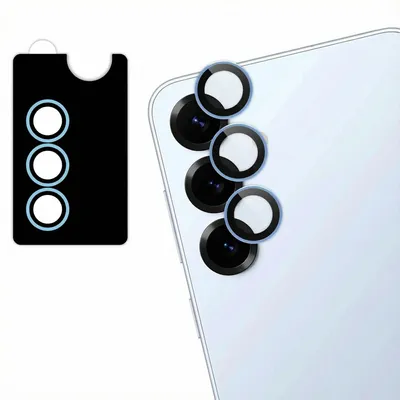 Obrázek produktu pro Ochranné sklo na fotoaparát, 2 kusy, pro Samsung Galaxy S25 – barva: Icyblue