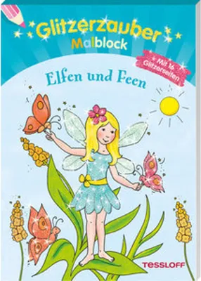 Produktbild von Glitzerzauber-Malblock Elfen und Feen