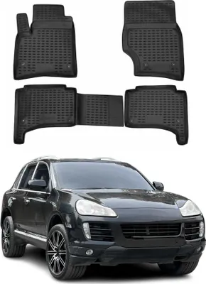 Produktbild von 2002-2010 Porsche Cayenne Fußmatten TPE Schwarz 4 tlg