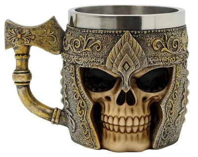 Image de Goblet Viking en forme de crâne - 400 ml - Revêtement intérieur