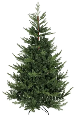 Produktbild von Weihnachtsbaum, Kunsttanne, realistisches Aussehen, schneller Aufbau, Kunststoff, Grün, 140 x 140 x 210cm