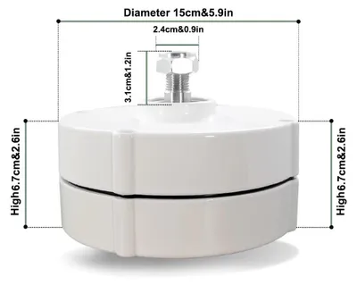 Produktbild von Windgenerator - S-1000 - 1000W Getriebeloser Permanentmagnet-Generator - 12V - 500 U/min - Ohne Basis - Aluminiumgehäuse - Weiß
