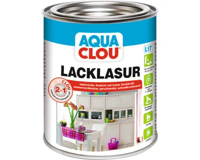 Produktbild von CLOU AQUA Lacklasur L17 farblos 750 ml
