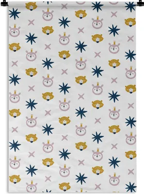 Produktbild von MuchoWow® Wandteppich Wandbehang Farben - Muster - Illustrationen 120x180 cm Tapisserie Dekoration Wandtuch - Schlafzimmer - Dekorationen für das Haus