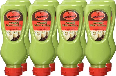 Produktbild von Händlmaier Wasabi Meerrettich cremig mild Squeezeflasche 225ml 8er Pack